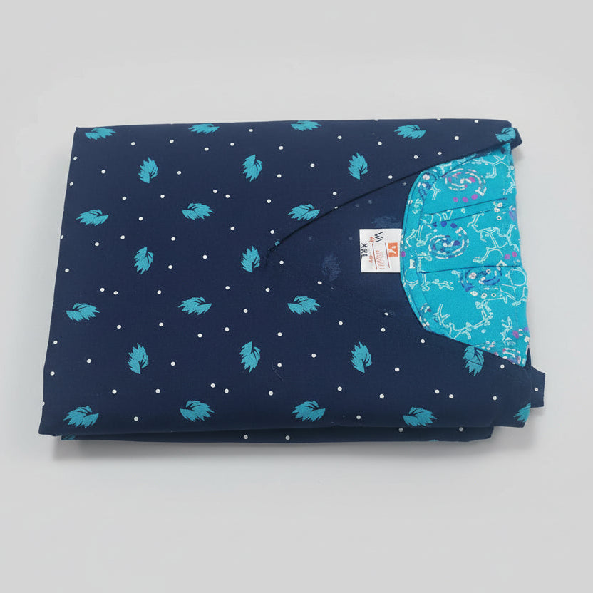 Navy Blue Frock Nighty Onezeros.in