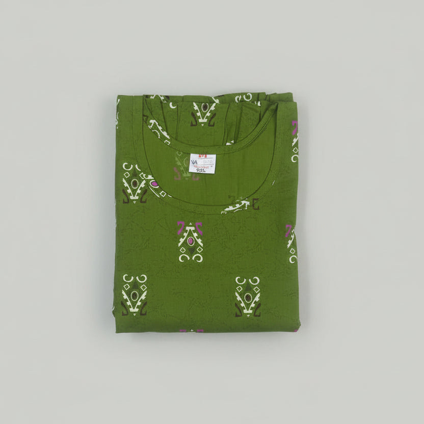 Green Color Vanitha Frock Nighty Onezeros.in