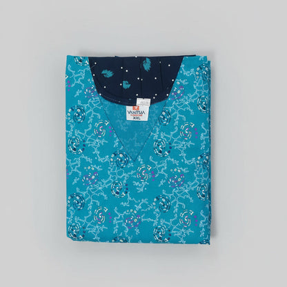 Sky Blue Vanitha Frock Nighty Onezeros.in