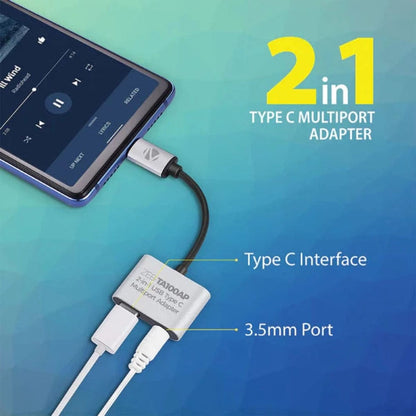 Zebronics Zeb-TA100AP – 2 in 1 USB Type C Multiport Adapter Electronics Accessories