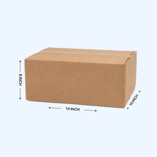 3 PLY Cardboard Boxes Size 14X10X6 Inches Shipping Supplies