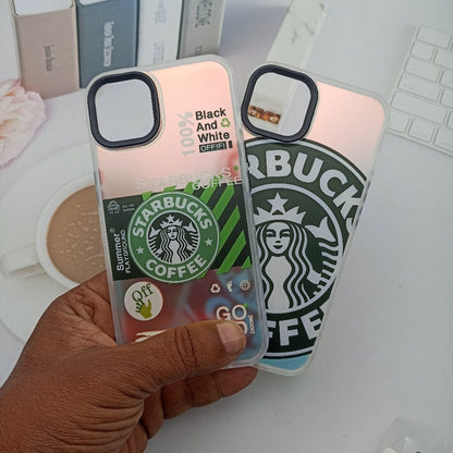 3D Starbucks Colorful Camera Frame Phone Case for iPhone 13 Mobiles & Accessories