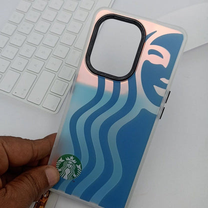 3D Starbucks Colorful Camera Frame Phone Case for Reno8 Pro Cover Mobiles & Accessories