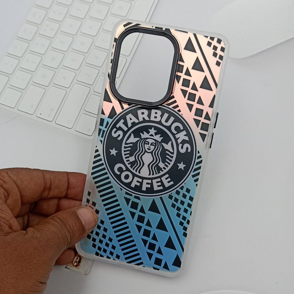 3D Starbucks Colorful Camera Frame Phone Case for Reno8 Pro Cover Mobiles & Accessories