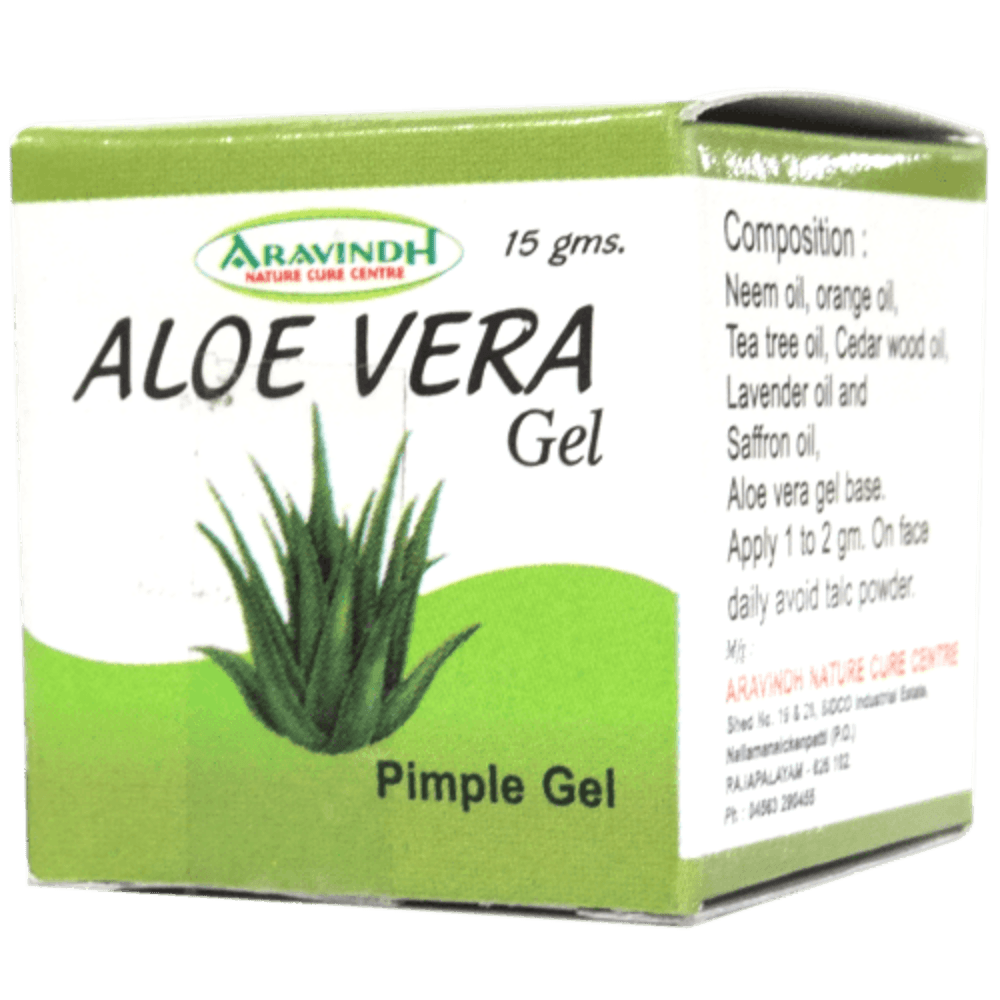 Aloe vera gel on pimple skin – 15 gms