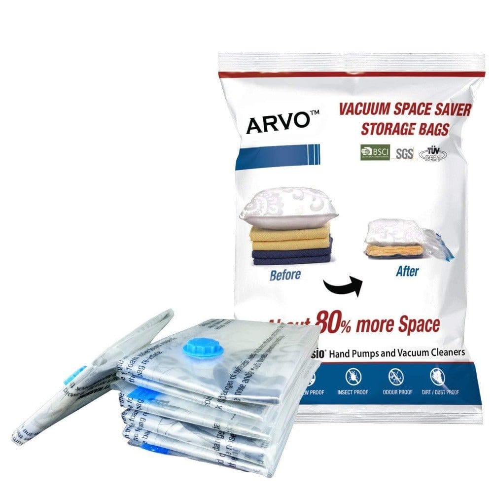 Arvo Vacuum Compressed Storage Bags with Pump Ansio