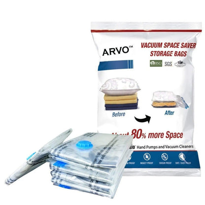 Arvo Vacuum Compressed Storage Bags with Pump Ansio