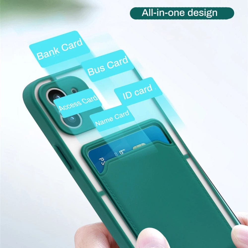 Card Holder Pocket phone Case for Realme 8 Camera Protection smoke back cover Mobiles & Accessories