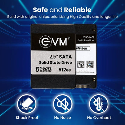EVM 512GB SSD 2.5" INCH SATA Storage Devices for Computers Computer Accessories