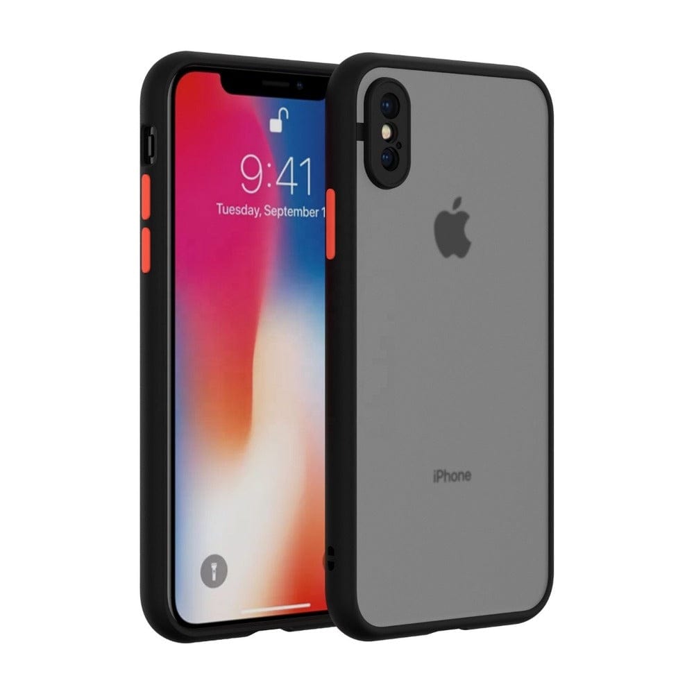 Frosted Smoke Case for Apple iPhone XR Back Cover Black