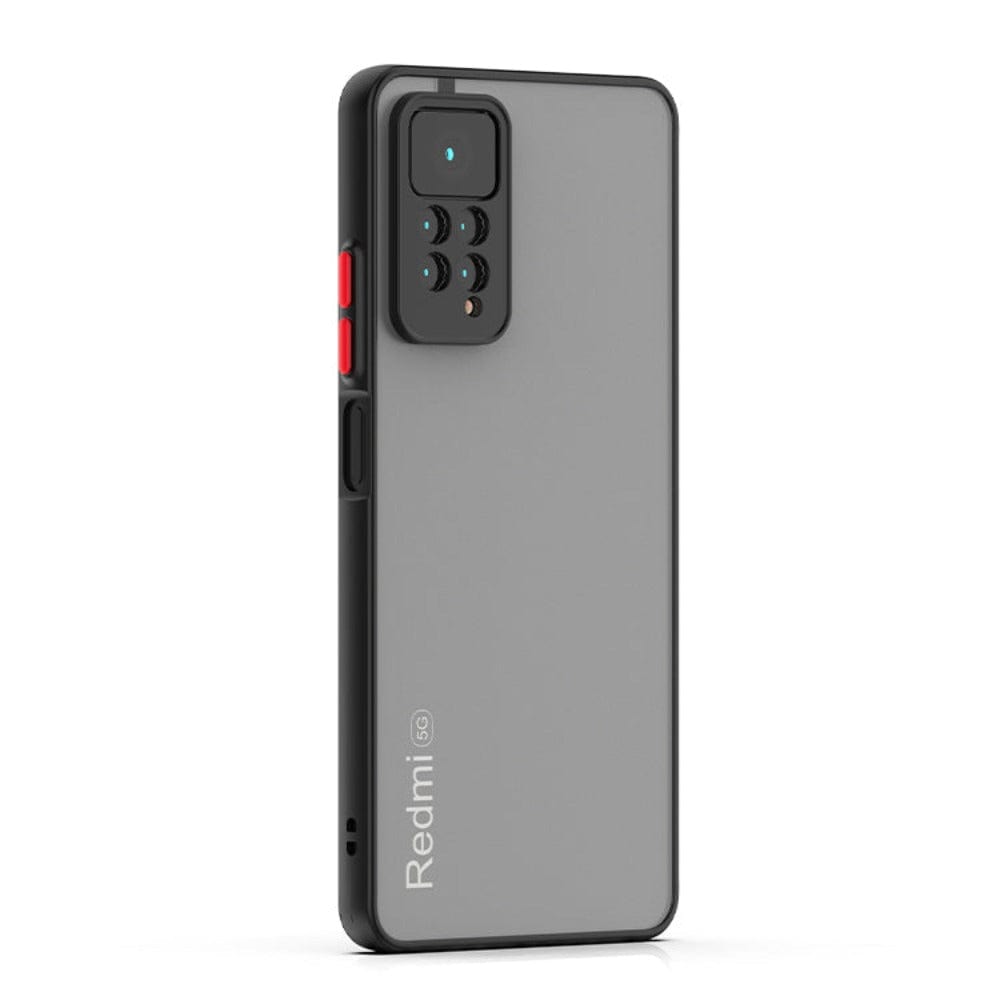 Frosted Smoke Cover for Redmi Note 11 Pro Camera Protection Phone Case Black Onezeros.in