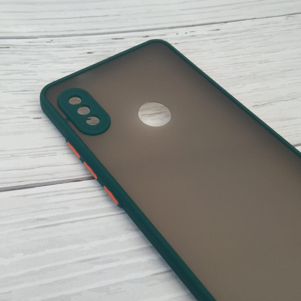 Frosted Smoke Cover for Redmi Note 5 Pro Camera Protection Phone Case Dark Green Onezeros.in
