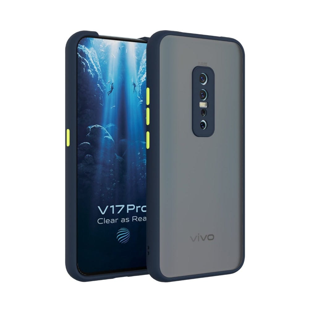 Frosted Smoke Cover for Vivo V17 Pro Camera Protection Phone Case Royal Blue Onezeros.in