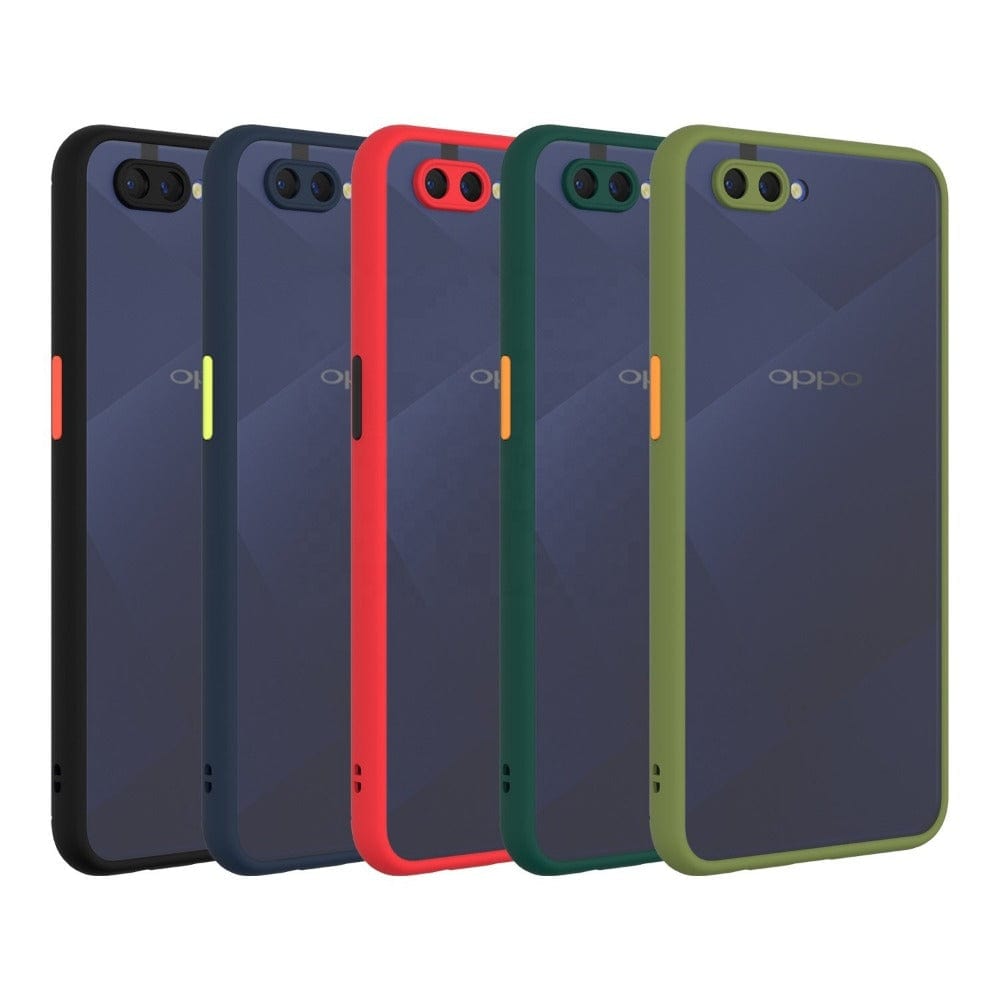 Smoke Case for OPPO A3s Camera Protection Phone Back Cover  Mobiles & Accessories
