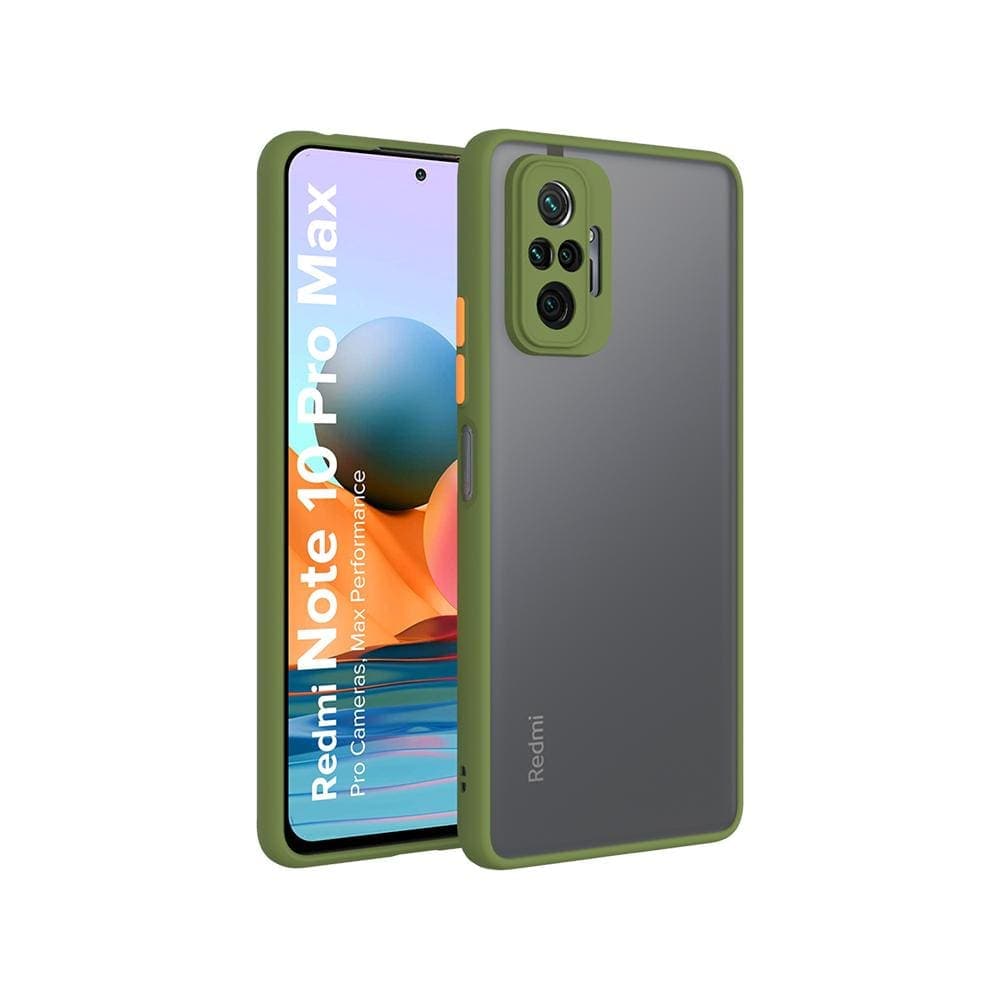Frosted Smoke Mobile Cover for Redmi Note 10 Pro/Pro Max Camera Protection Phone Case Mobiles & Accessories