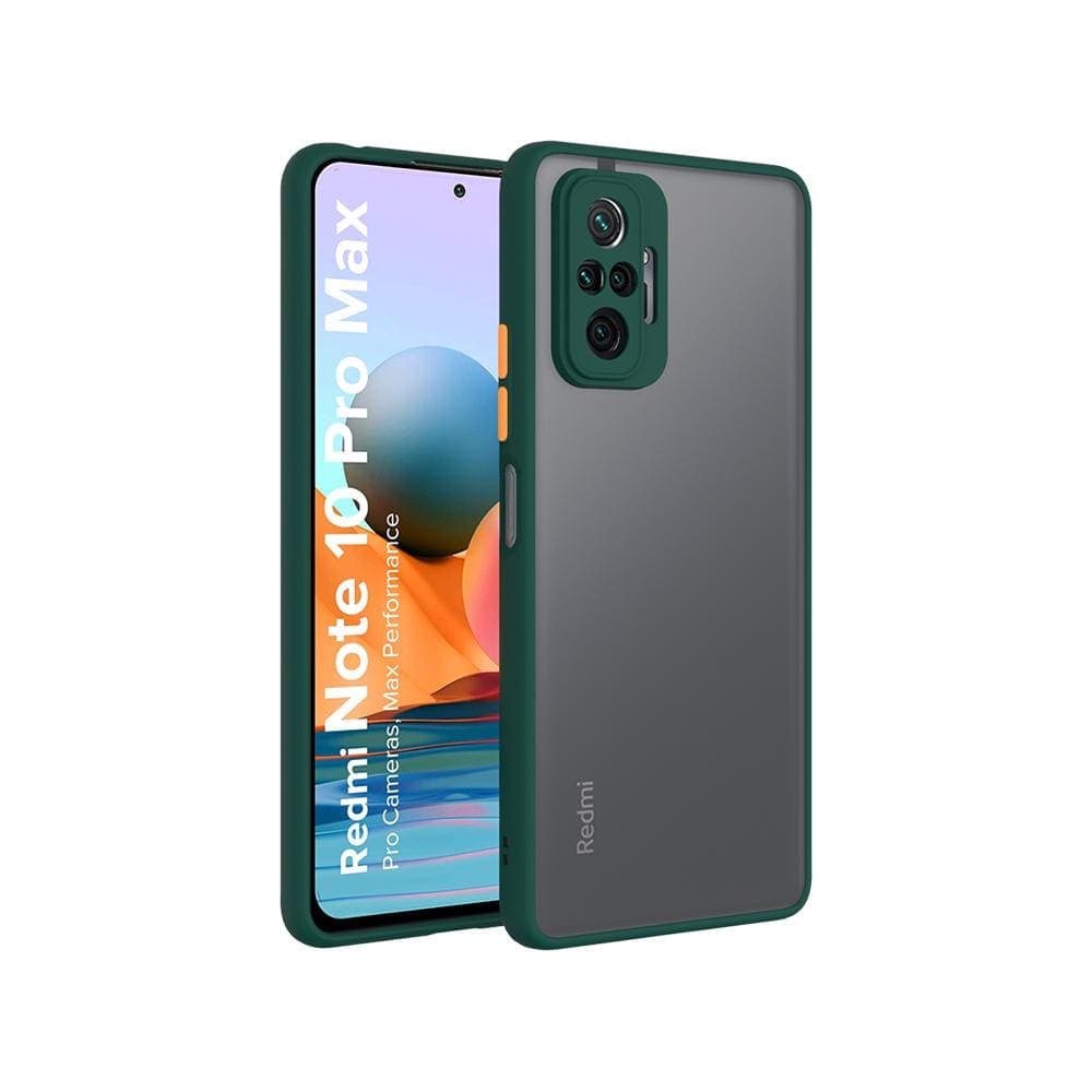 Frosted Smoke Mobile Cover for Redmi Note 10 Pro/Pro Max Camera Protection Phone Case Mobiles & Accessories
