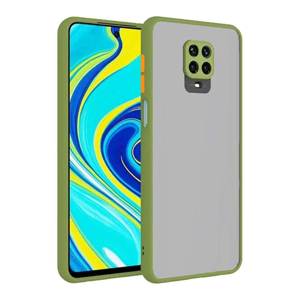 Frosted Smoke Mobile Cover for Redmi Note 9 Pro/Max/POCO M2 Pro Camera Protection Phone Case Mobiles & Accessories