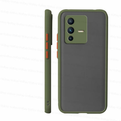 Frosted Smoke Mobile Cover for Vivo V23 (5G) Camera Protection Phone Case Mobiles & Accessories