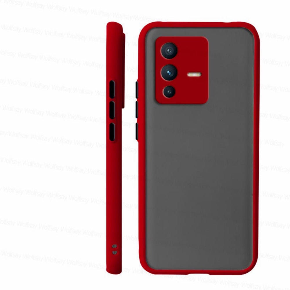 Frosted Smoke Mobile Cover for Vivo V23 Pro Camera Protection Phone Case Mobiles & Accessories