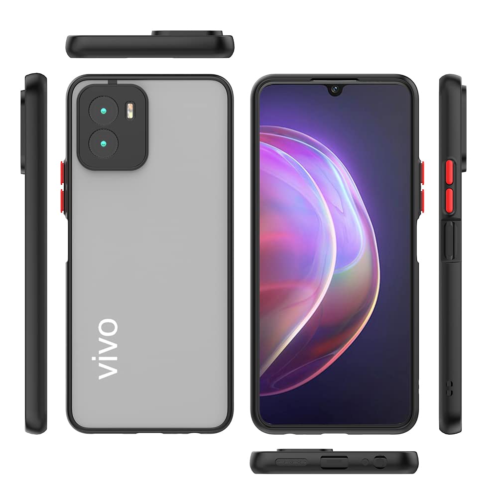 Smoke Case for Vivo Y15s Back Cover with Camera Protection Phone Case Mobiles & Accessories