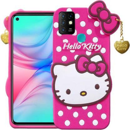 Hello Kitty Mobile Phone Back Cover For Infinix Hot 10 Cartoon Phone Back Case Mobiles & Accessories