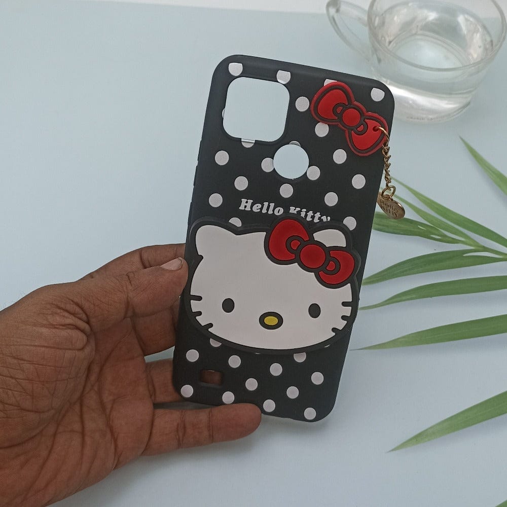 Hello Kitty Mobile Phone Back Cover For Realme C21 Cartoon Phone Back Case Mobiles & Accessories