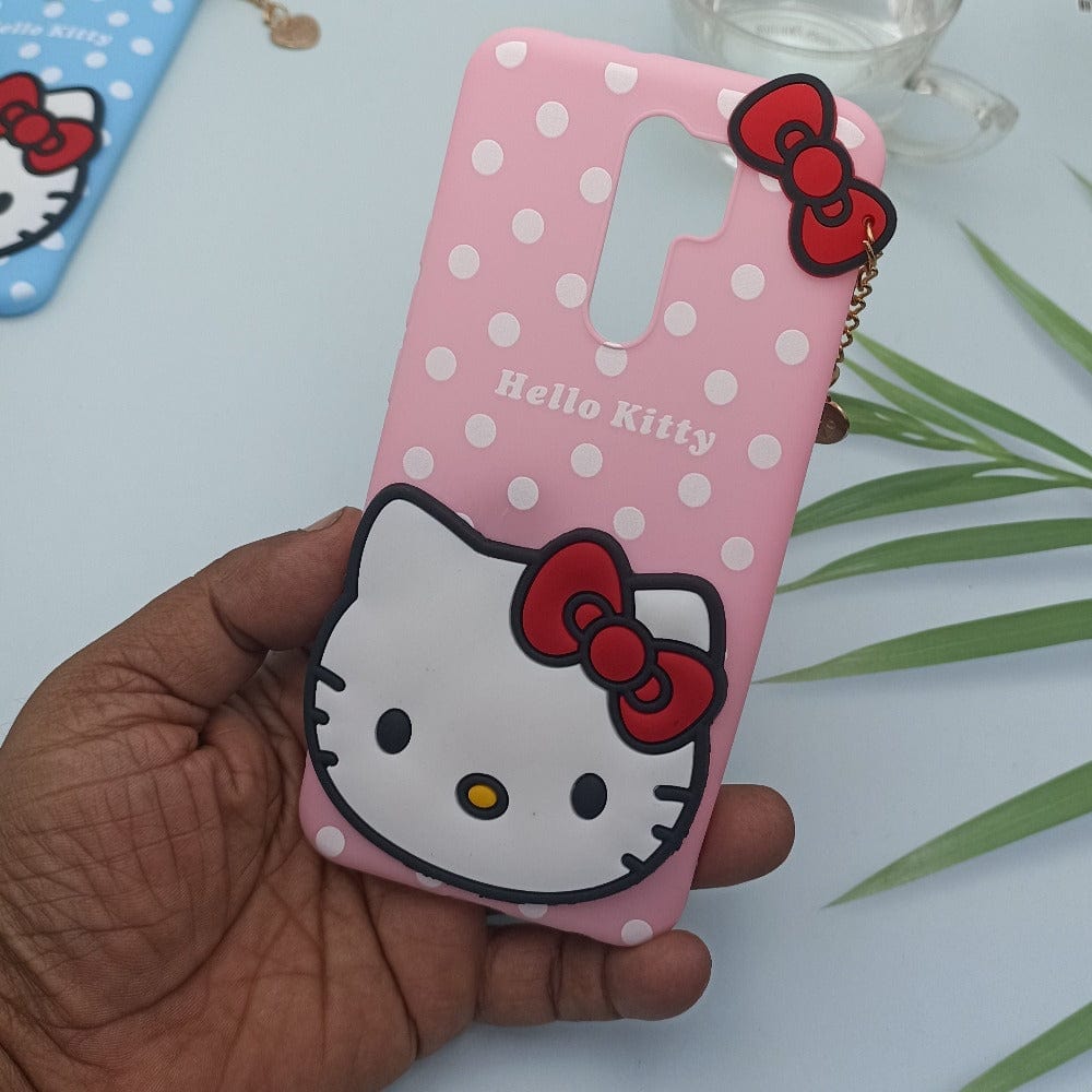 Hello Kitty Mobile Phone Back Cover For Redmi 9 Prime/Pooc M2 Cartoon Phone Back Case Mobiles & Accessories