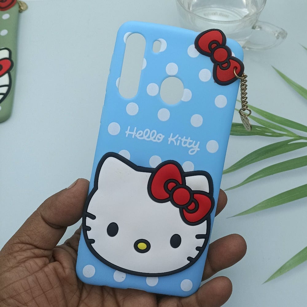 Hello Kitty Mobile Phone Back Cover For Samsung A21 Cartoon Phone Back Case for Galaxy A21 Mobiles & Accessories