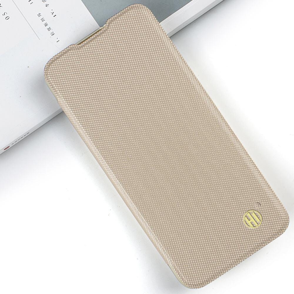 Hi Case Caidea Slim Flip Cover For Vivo Y90/Y91i Mobile Cover Gold Onezeros.in