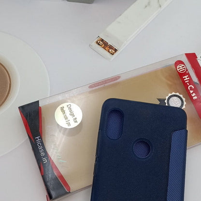 Hi Case Flip Cover For RedMi Note 5 Pro Slim Booklet Style Mobile Cover Mobiles & Accessories