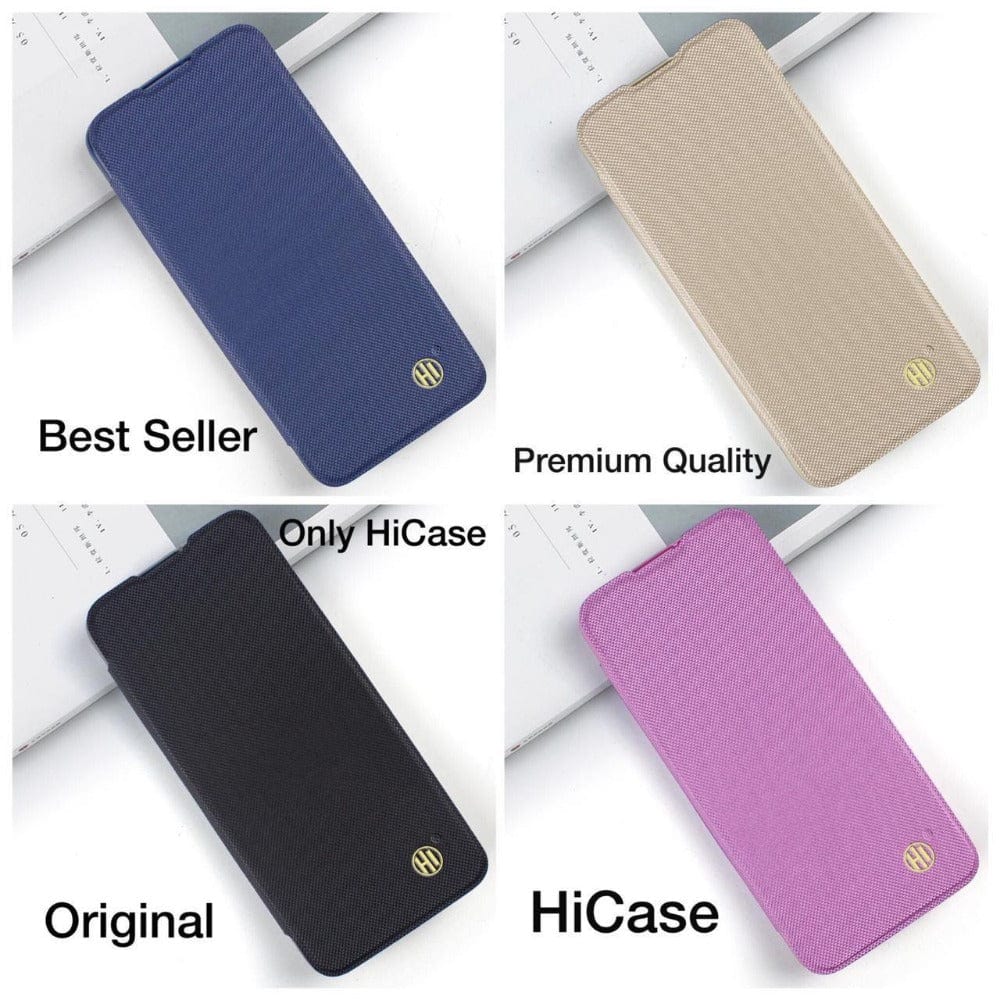 Hi Case Flip Cover For Samsung A12/M12/F12 Slim Booklet Style Mobile Cover Mobiles & Accessories