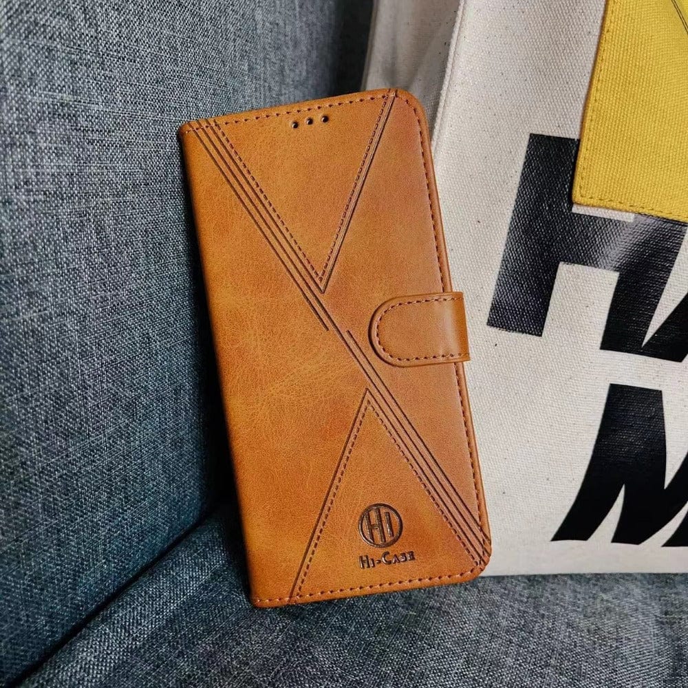 Hi Case Premium Leather wallet flip Cover for Moto g52 Mobiles & Accessories
