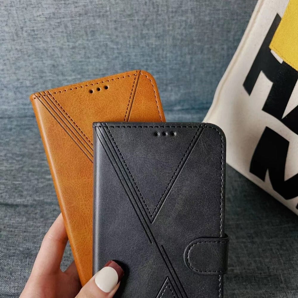 ATM Card Holder Mobile Cover for Redmi Note 12 Pro + Leather Flip Cover Mobiles & Accessories
