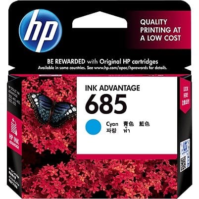 HP 685 Cyan Ink Cartridge Ink Cartridges