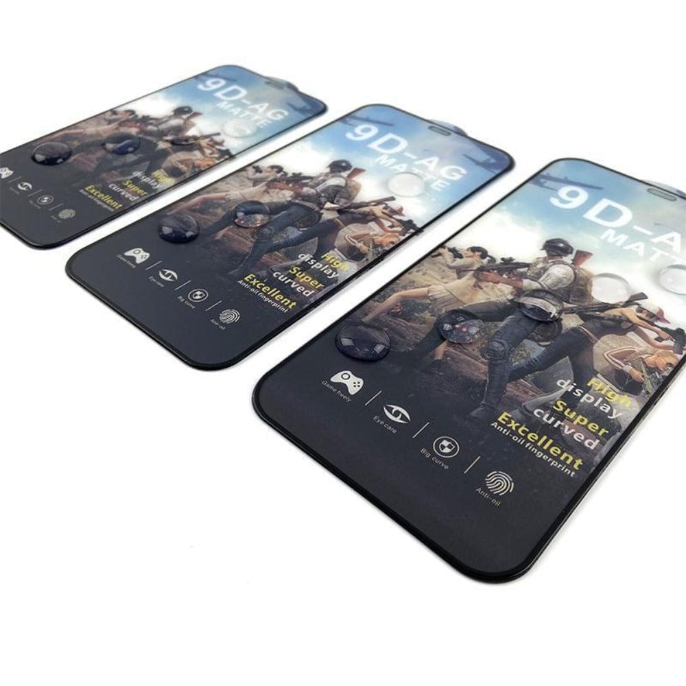Infinix Hot 10s Full Screen Anti Fingerprint 9D-AG Matte Tempered Glass Screen Protector Mobiles & Accessories