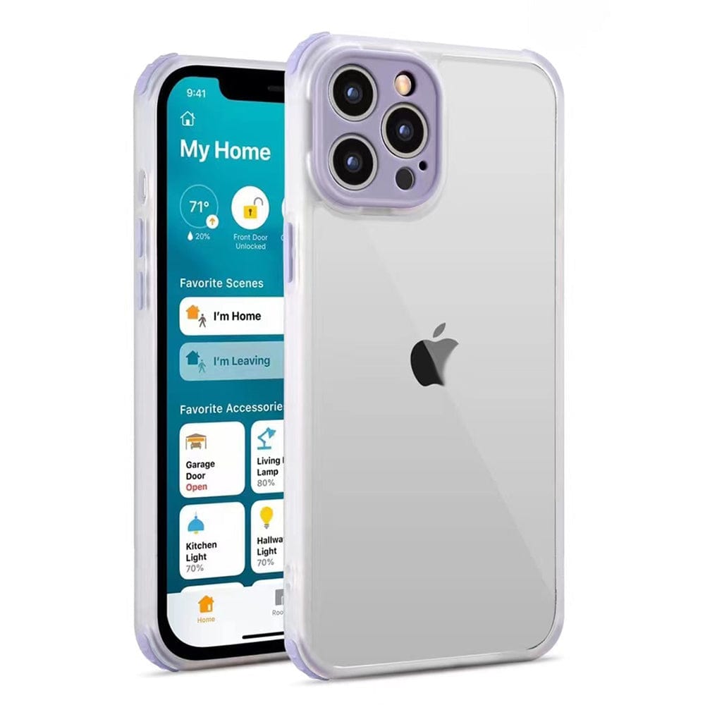 iPhone 11 Colorful Lens Protect Matte Transparent With Four Corner Bumper Phone Case Mobiles & Accessories
