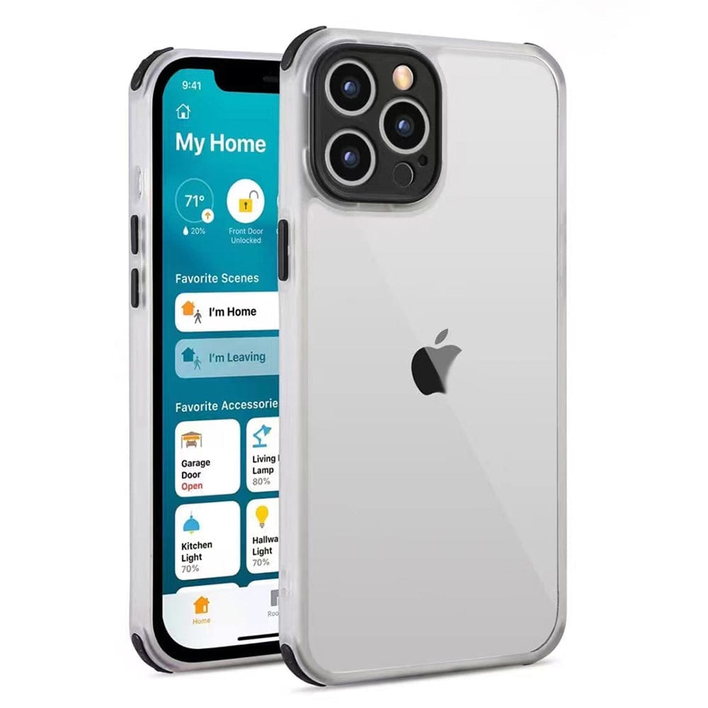 iPhone 11 Colorful Lens Protect Matte Transparent With Four Corner Bumper Phone Case Mobiles & Accessories