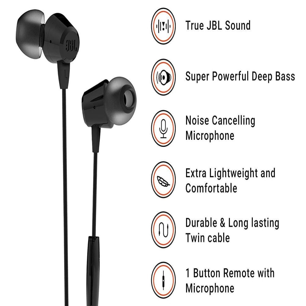 JBL C50HI in-Ear Headphones with Mic Speakers and Headphones