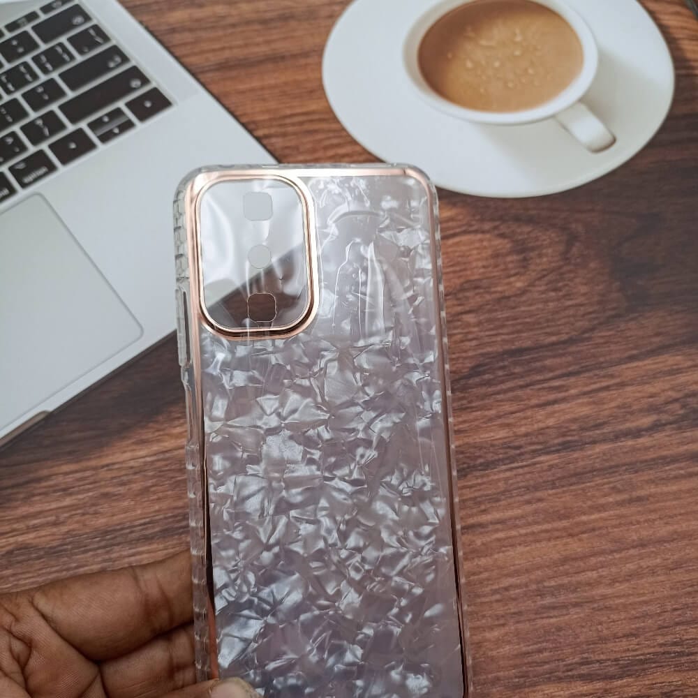 Marble Pattern Back Cover For Redmi Note 10 Phone Case With Pop Up Holder Mobiles & Accessories