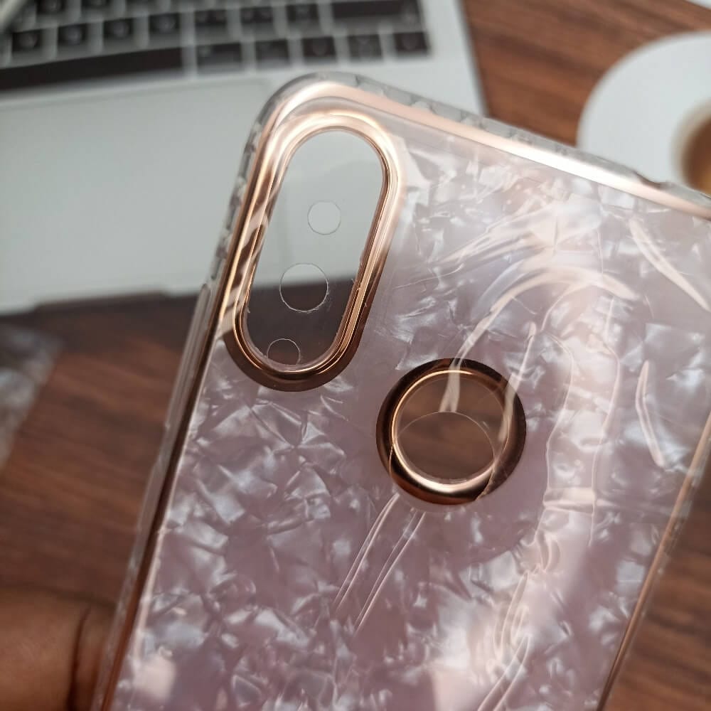 Marble Pattern Back Cover For Redmi Note 7 Phone Case With Pop Up Holder Mobiles & Accessories