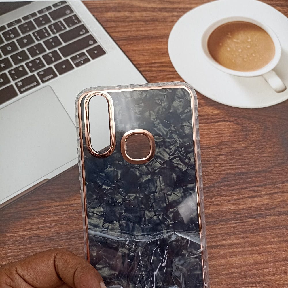 Marble Pattern Back Cover For Vivo Y12/Y15/Y17/U10 Phone Case With Pop Up Holder Mobiles & Accessories