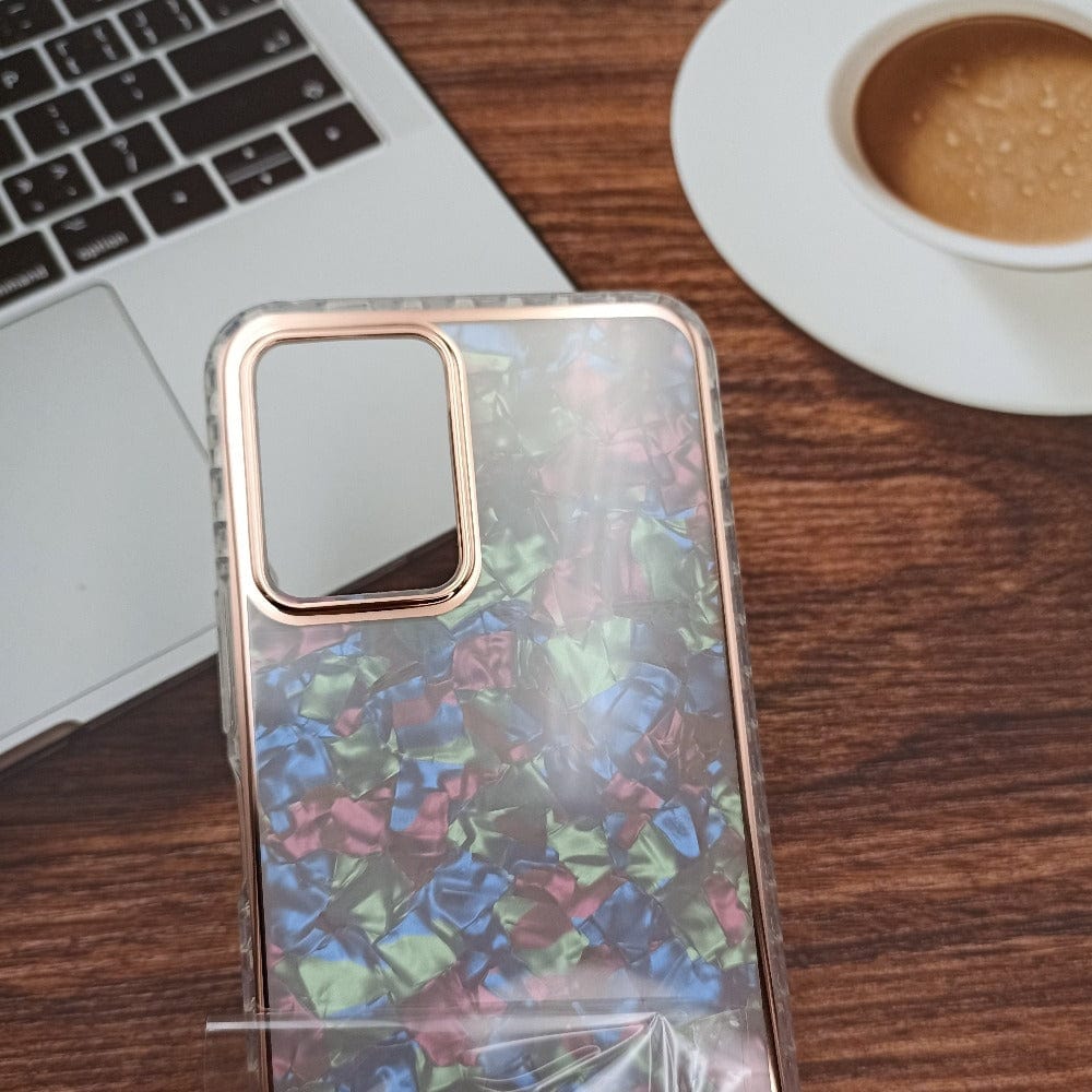 Marble Pattern Back Cover For Vivo Y21/Y33s Phone Case With Pop Up Holder Mobiles & Accessories