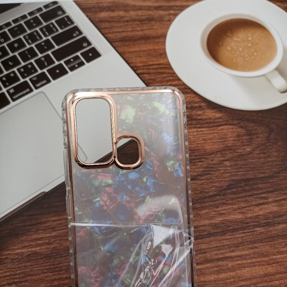Marble Pattern Back Cover For Vivo Y30/Y50 Phone Case With Pop Up Holder Mobiles & Accessories