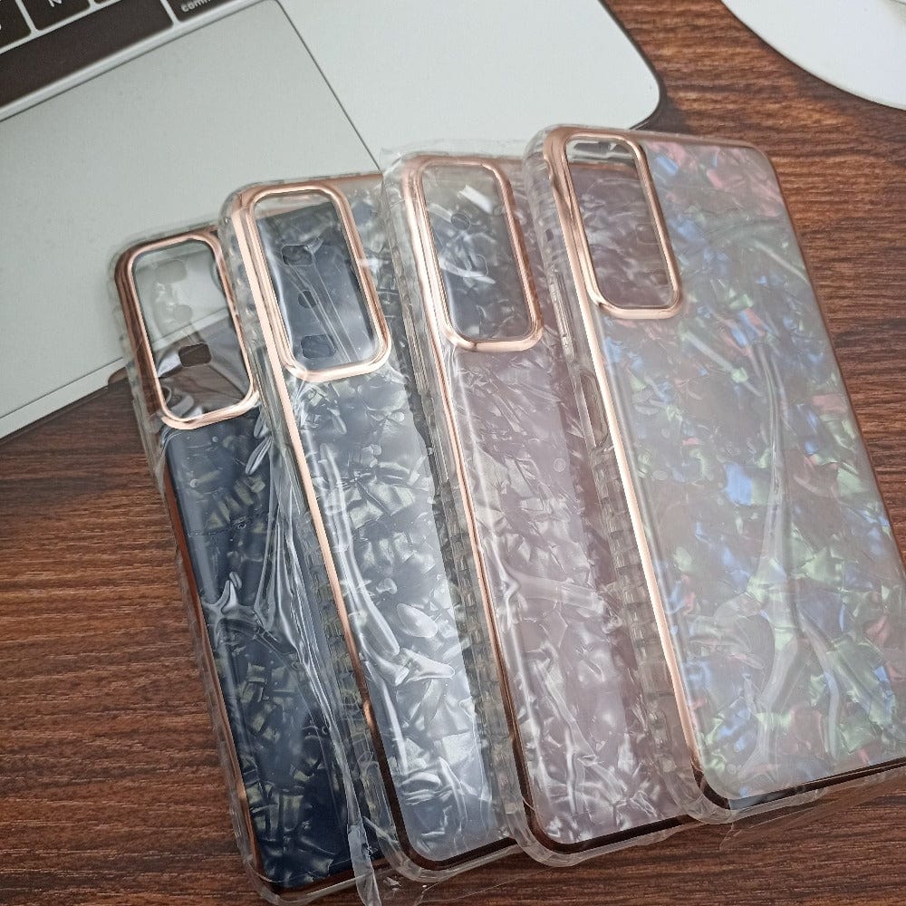 Marble Pattern Back Cover For Vivo Y31/Y51 Phone Case With Pop Up Holder Mobiles & Accessories
