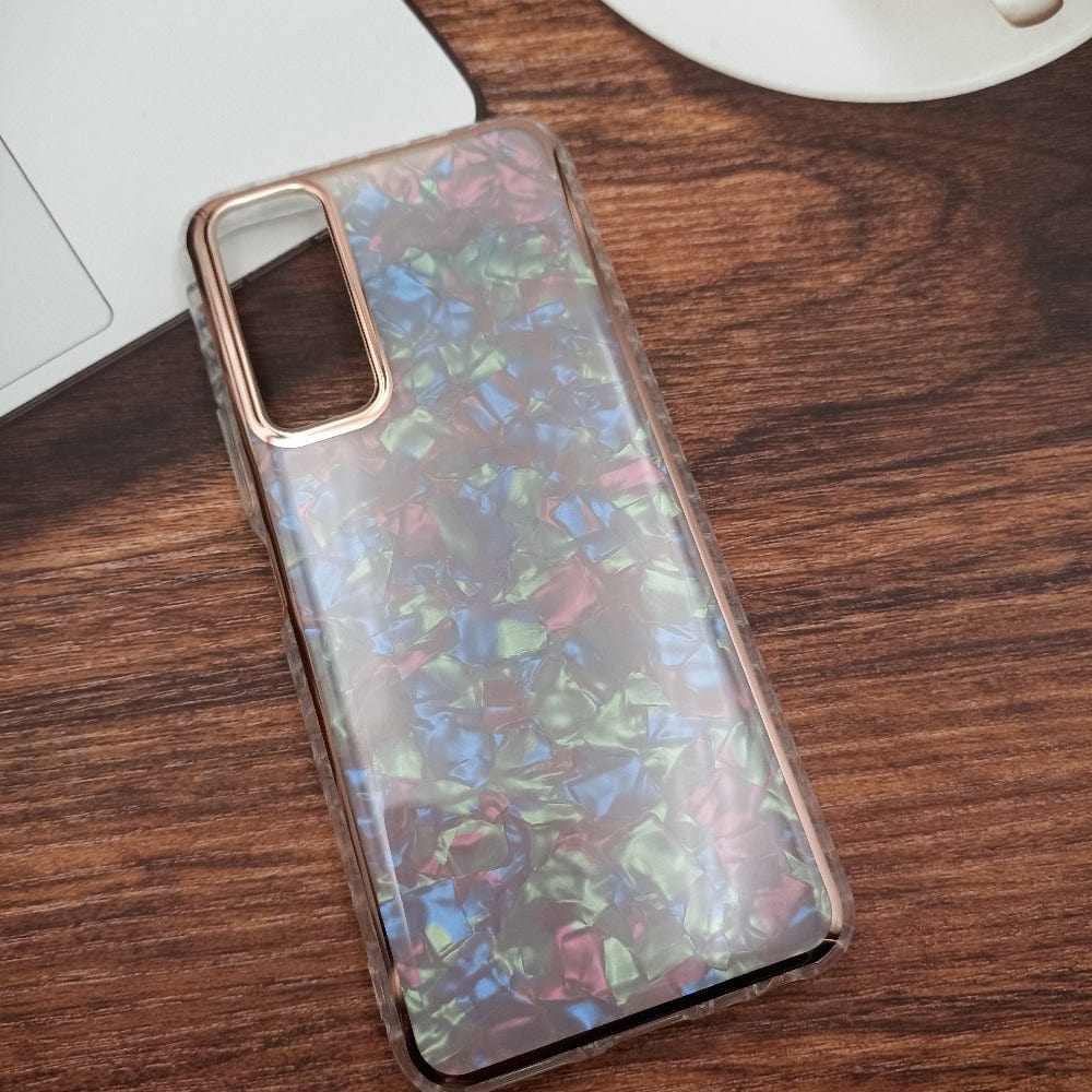 Marble Pattern Back Cover For Vivo Y31/Y51 Phone Case With Pop Up Holder Mobiles & Accessories