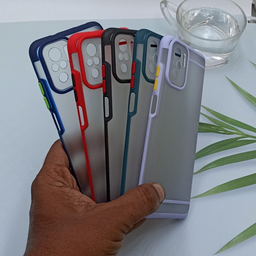 Matte Translucent Frosted Smoke Phone Case For Redmi Note 10/10s Mobile Covers