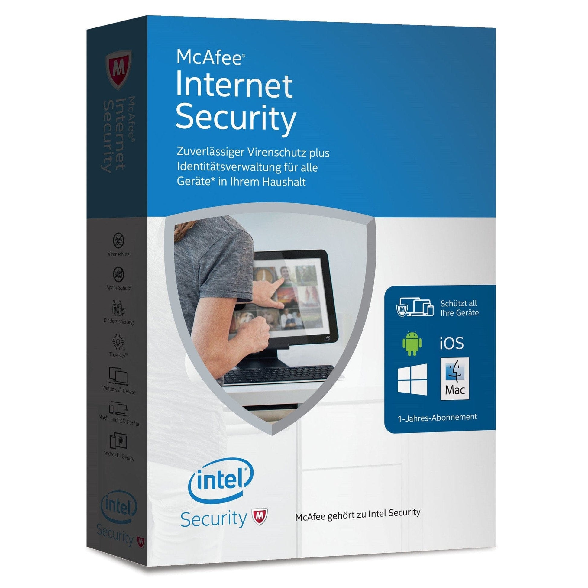 mcafee internet security 3 devices / 1 Year Antivirus & Security Software