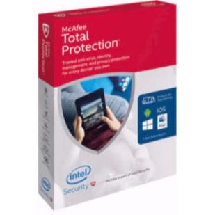 McAfee Total Protection (1 User)/1 Year Antivirus & Security Software
