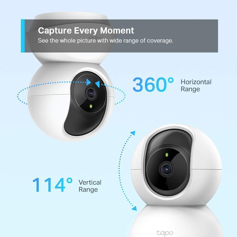 Pan/Tilt Home Security Wi-Fi Camera Tapo C200 Surveillance Cameras