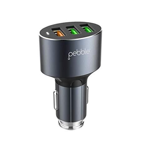 Pebble Quick 3 USB Car Charger Mobile Charger